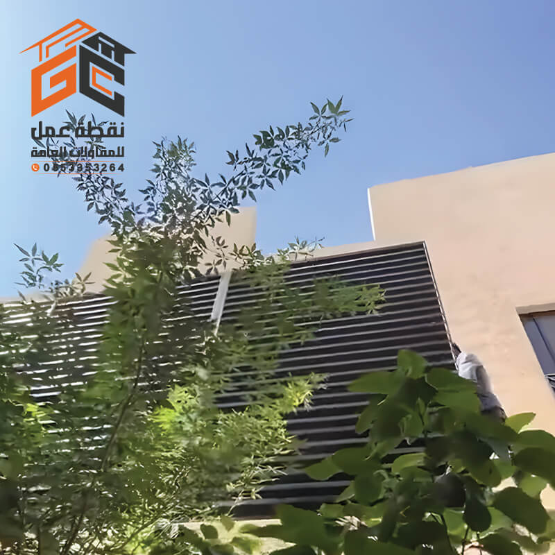 تركيب ساتر شرائح حديد