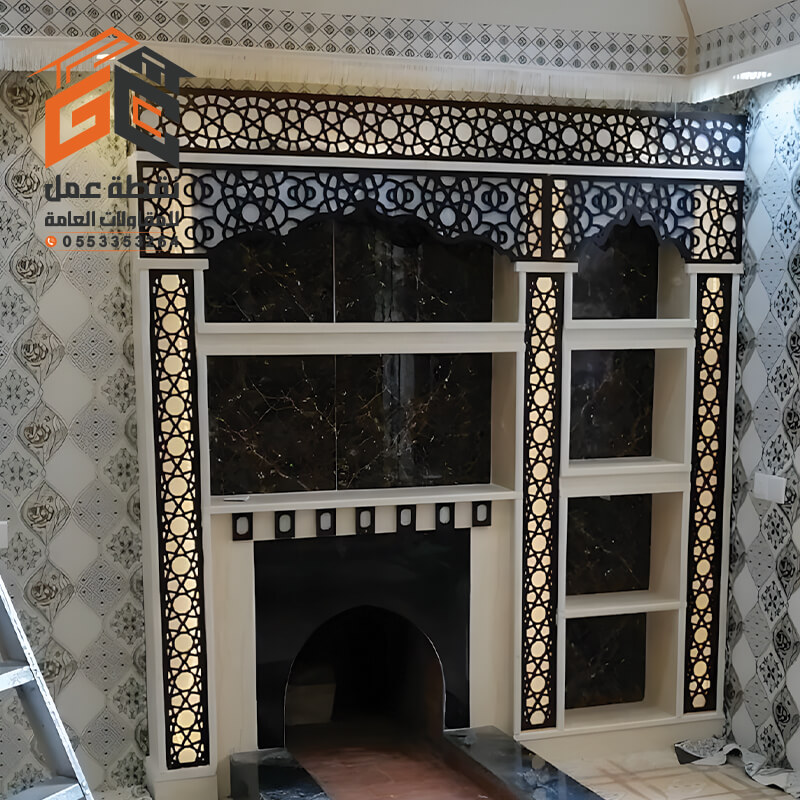 ديكور بيت شعر من الداخل تنفيذ مؤسسة نقطة عمل