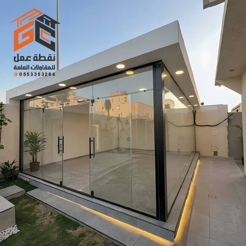 تنفيذ مجالس زجاجية بالرياض
