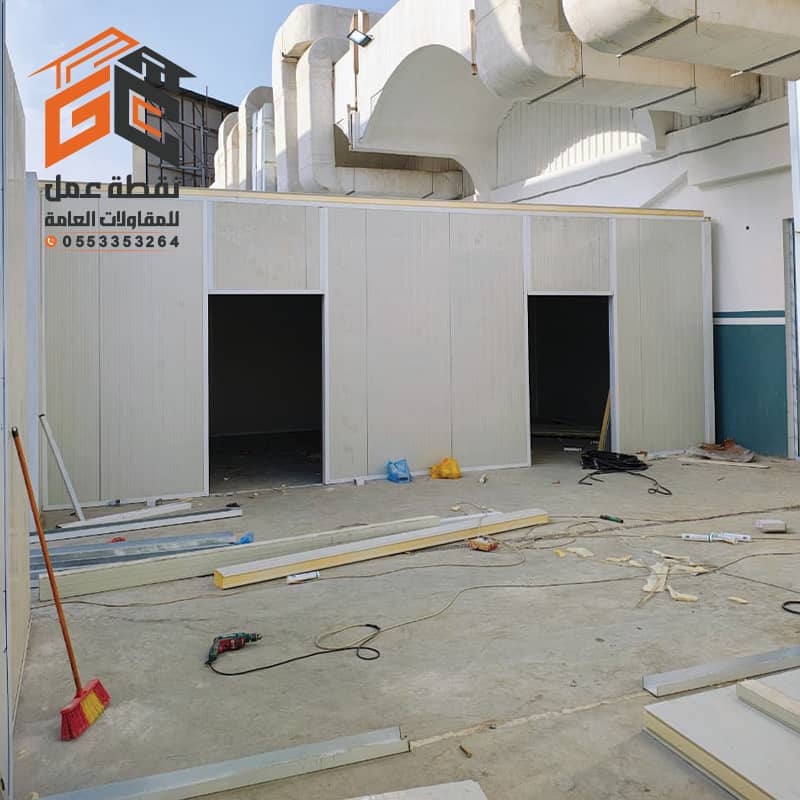 غرفة ساندوتش بانل بعزل حراري ومائي