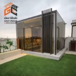 مجالس خارجية زجاجية فاخرة جدا بعزل حراري ساندوتش بانل