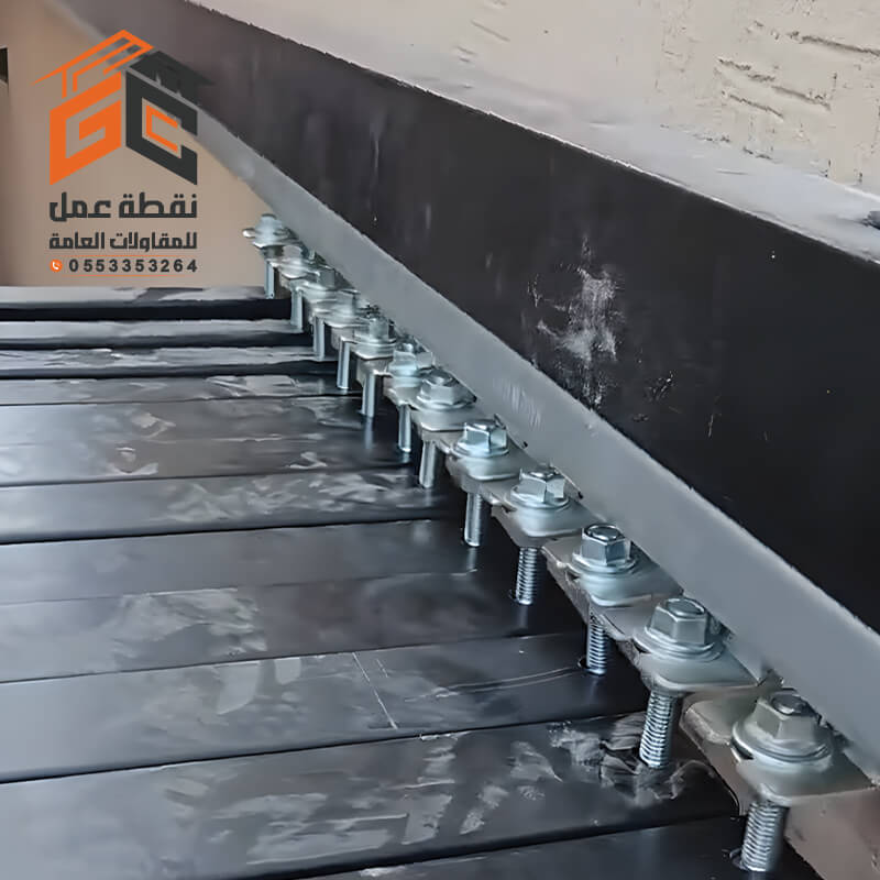 هيكل مظلة سحب يدوي قوي ومتين تنفيذ مؤسسة نقطة عمل