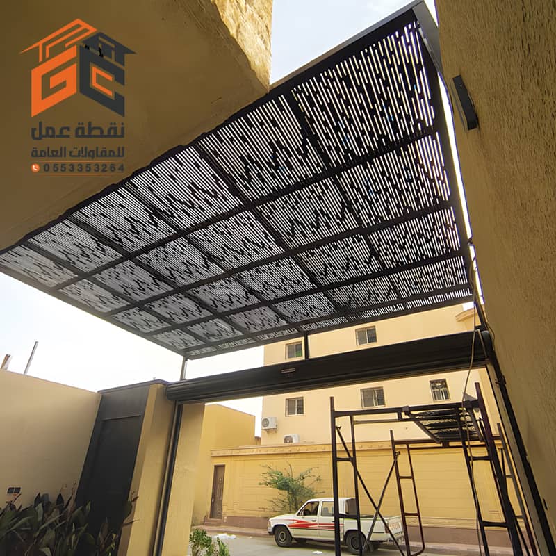 مظلات حديد قص ليزر في الرياض