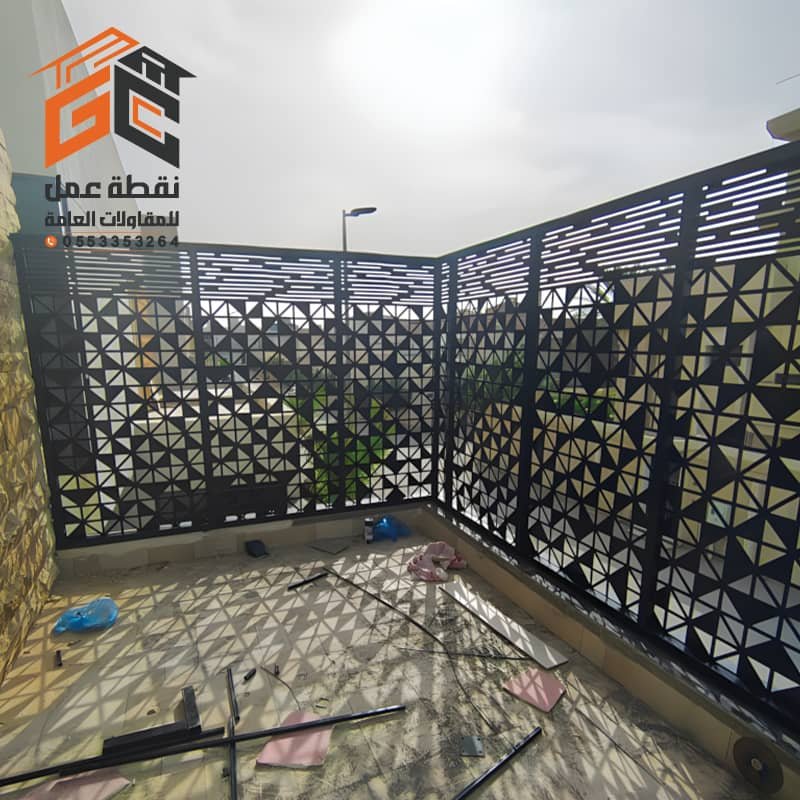 سواتر بلكونات من مؤسسة نقطة عمل الرياض