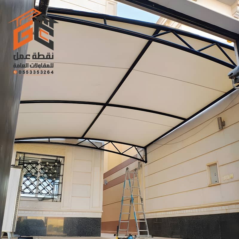 مظلات سيارات قماش الرياض
