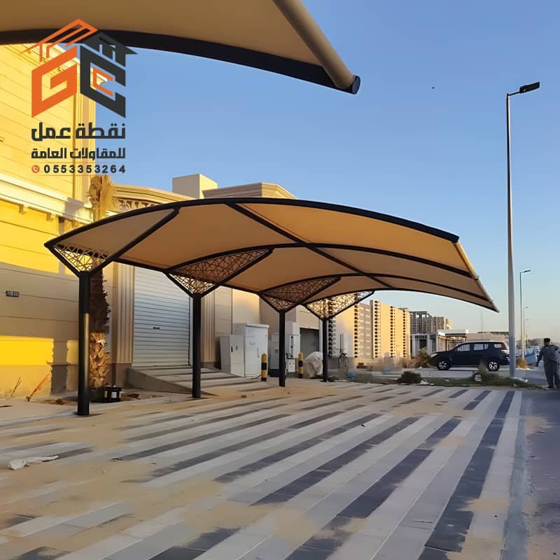 مظلات مواقف سيارات كابولي
